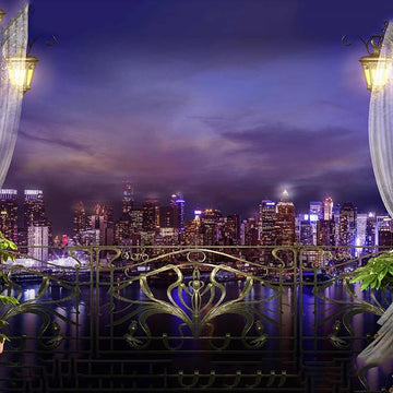 Window Backdrops Night Backdrop Rivers Background G-662